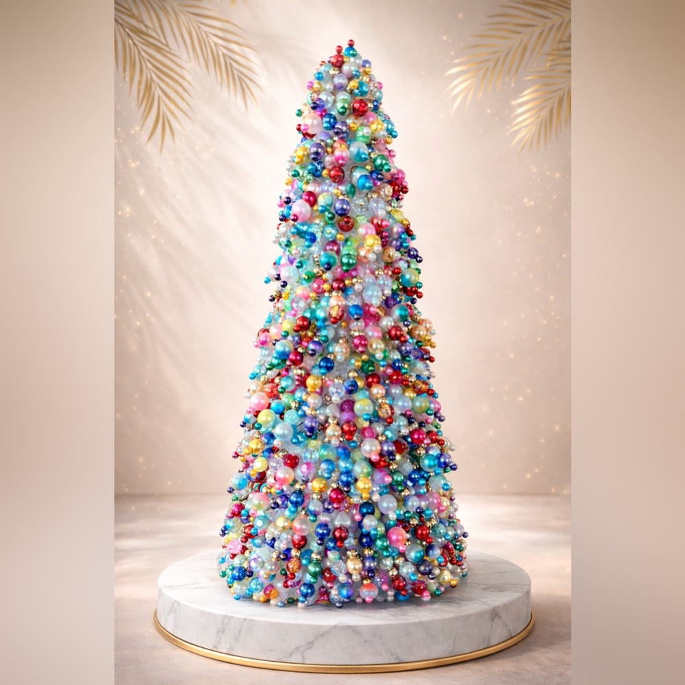 Colorful Beaded Holiday Tree